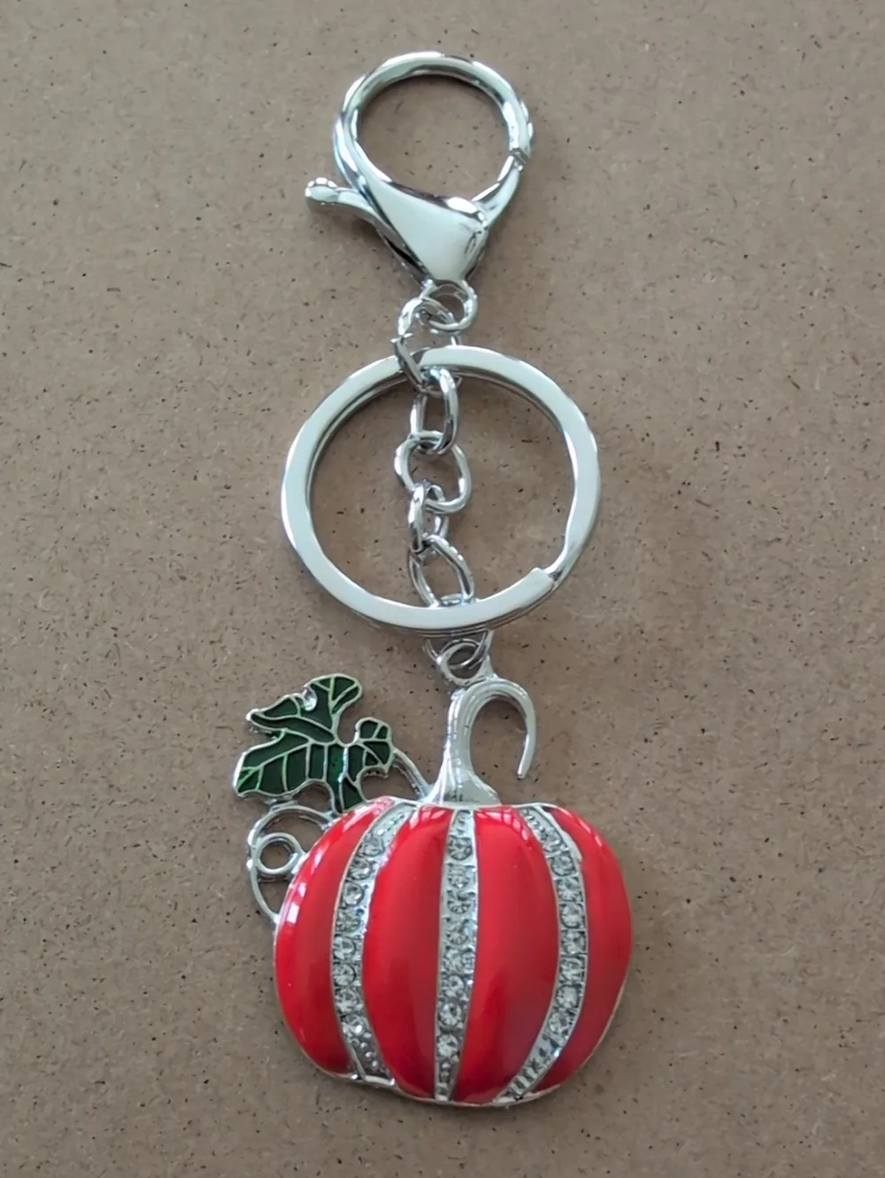Pumpkin Charm Keychain - Women's Accessory